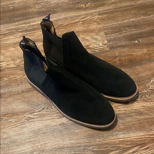 Men's Black Suede Chelsea Boots